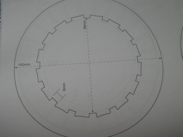 clutch plate steel A65/Triumph (surflex) - Image 2