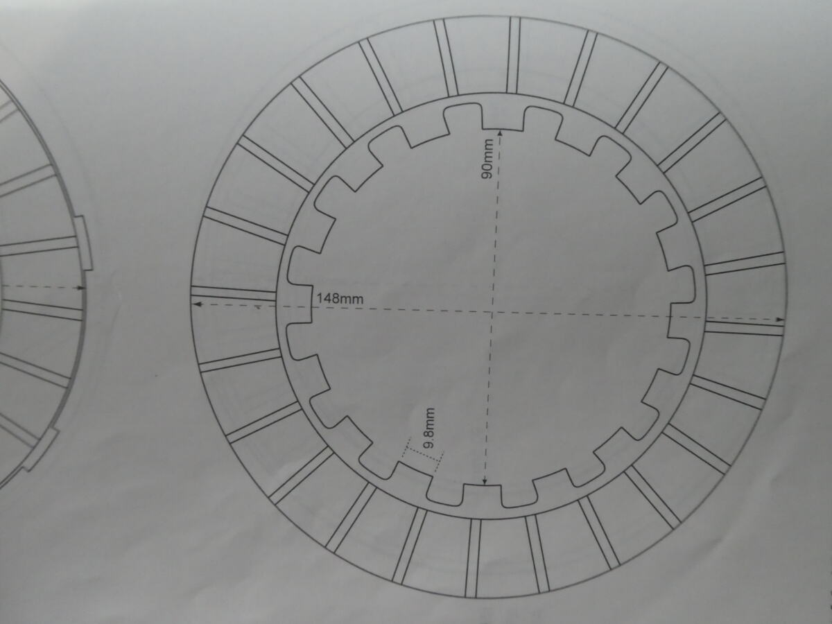 clutch plate double sided friction AMC - Image 2