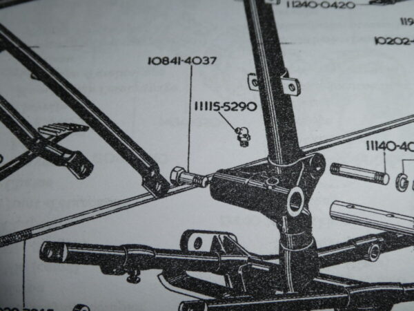 B40 bout  holle achtervering swing-arm - Afbeelding 4