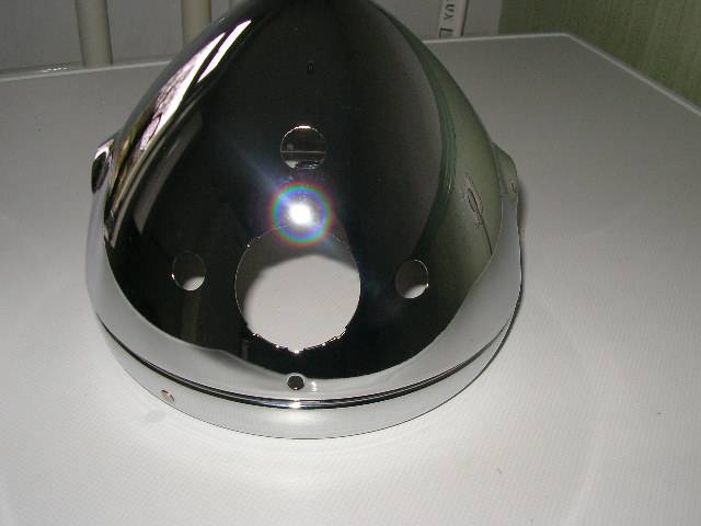chrome headlamp shell Lucas – De Groot BSA